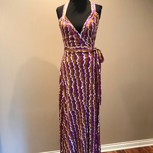 Diane Von Furstenberg Long Halter Dress